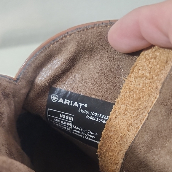 Ariat Women's Brown Darlin Ankle Booties Size 9 - Picture 5 of 8